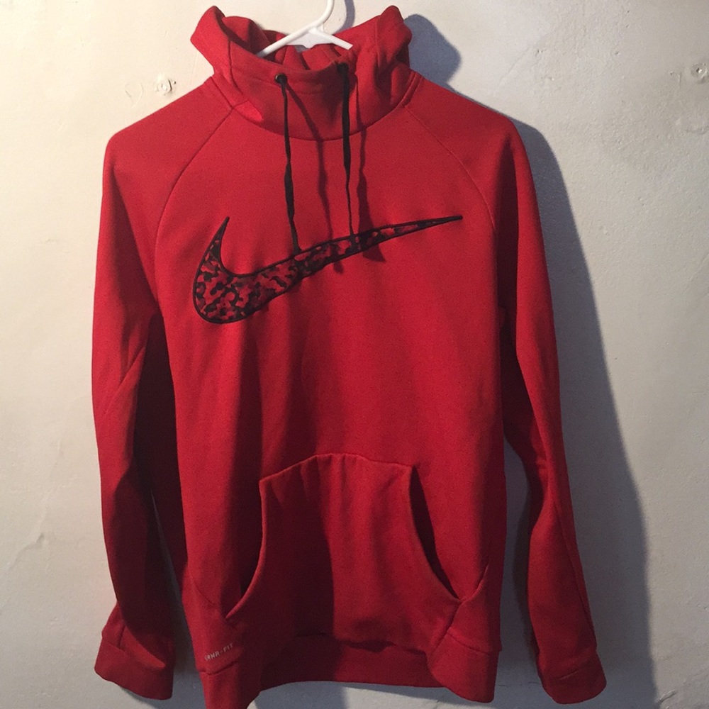 Red and Black Nike Hoodie